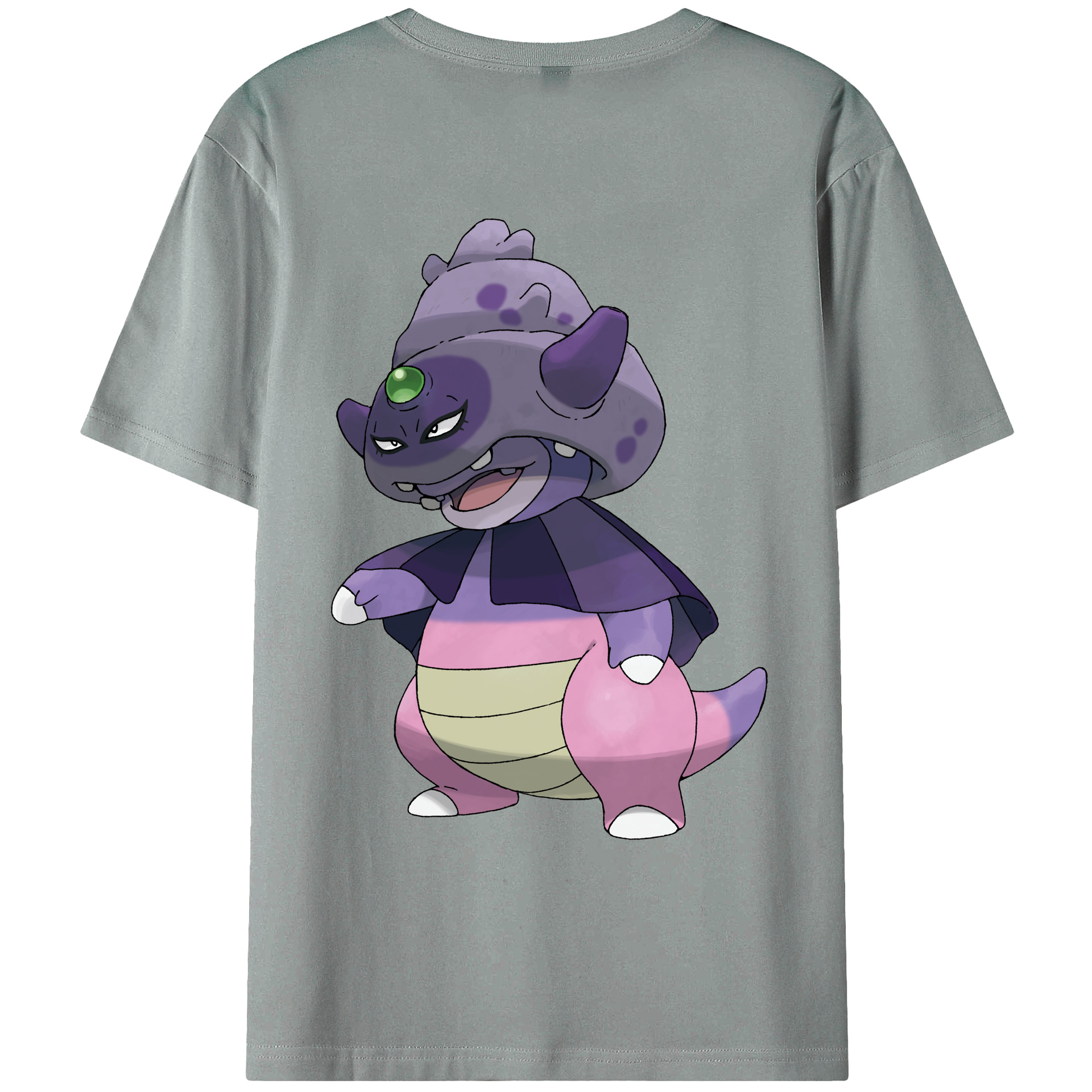 （画像用） ポケットモンスター Pokémon 綿100％ メンズ半袖Tシャツ（バックプリント） 通気性
